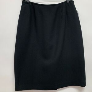 Kasper & Co. Women's Skirt 10 Petite Black Straight Pencil Lined NWT